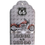 I&S-6606THb-Thermometre-métallique-Route-US-66-vintage-biker-motorcycle-indian
