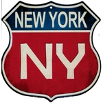 plaque metal americaine new york ny