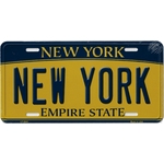 plaque metal americaine new york empire state