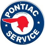 plaque metal americaine pontiac service
