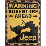 plaque metal americaine jeep adventure