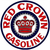 scrd127_red_crown_gasoline_plaque_décoration_metallique_americaine_ronde_61cm