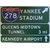 plaque panneau routier new york yankee stadium