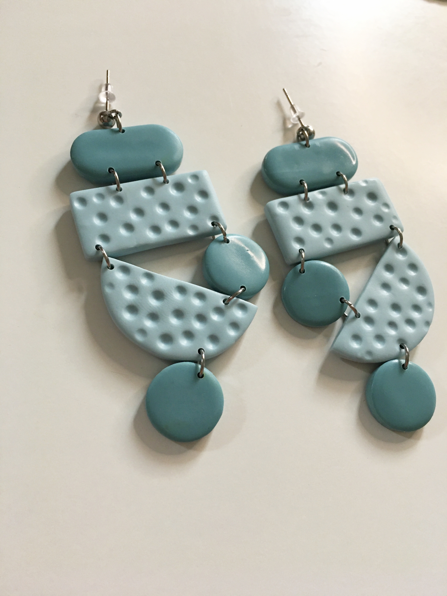 Boucles doreilles Daphnée bleu