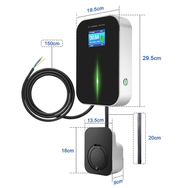 station-de-recharge-pour-v-hicule-lectrique-chargeur-ev-evse-wallbox-wifi-application-avec-prise-de