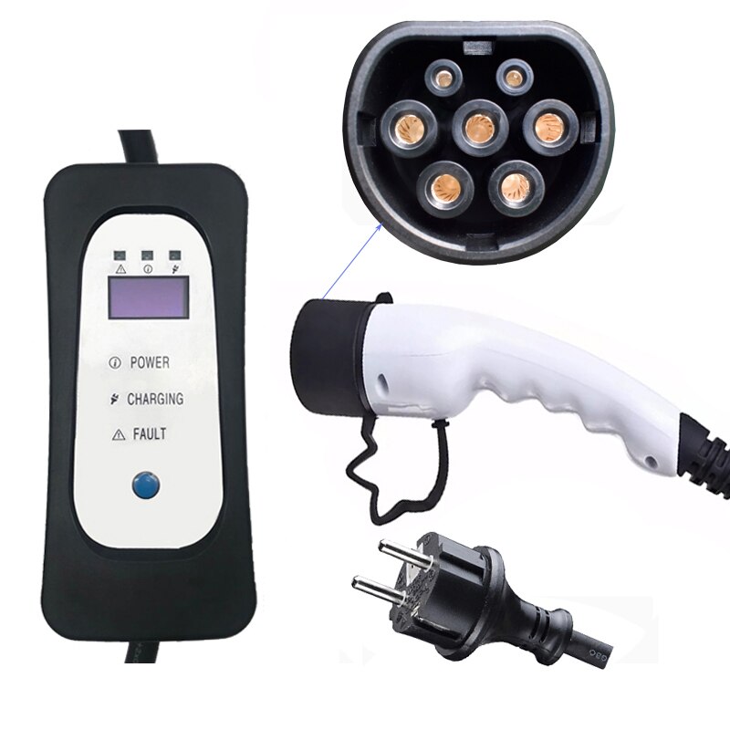 Station-de-Recharge-Mobile-par-C-ble-pour-Voiture-Prise-de-Courant-Schuko-Chargement-Rapide-de