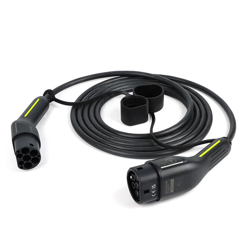 Câble de recharge Type 2 côté véhicule / Type 2 côté borne / 3,6 Kw /  monophasé - Câbles Type 2 côté véhicule - GreenPlug