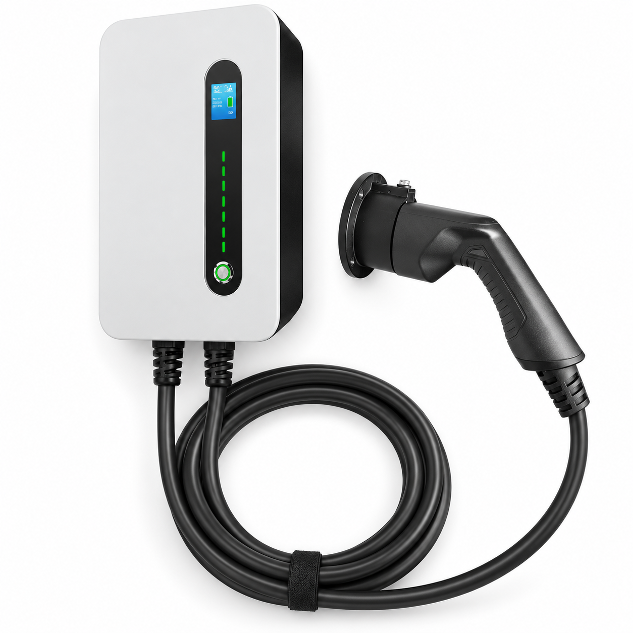 Borne blanche 7,2 kW à écran et son câble intégré