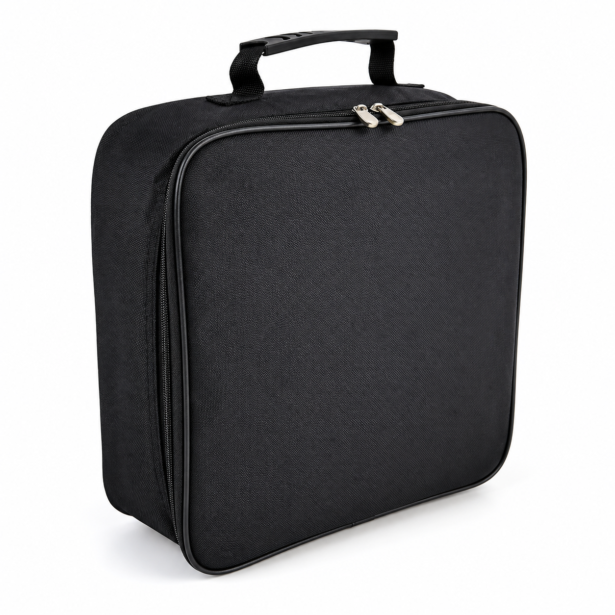 Sac noir carré sans motif pour câble de recharge