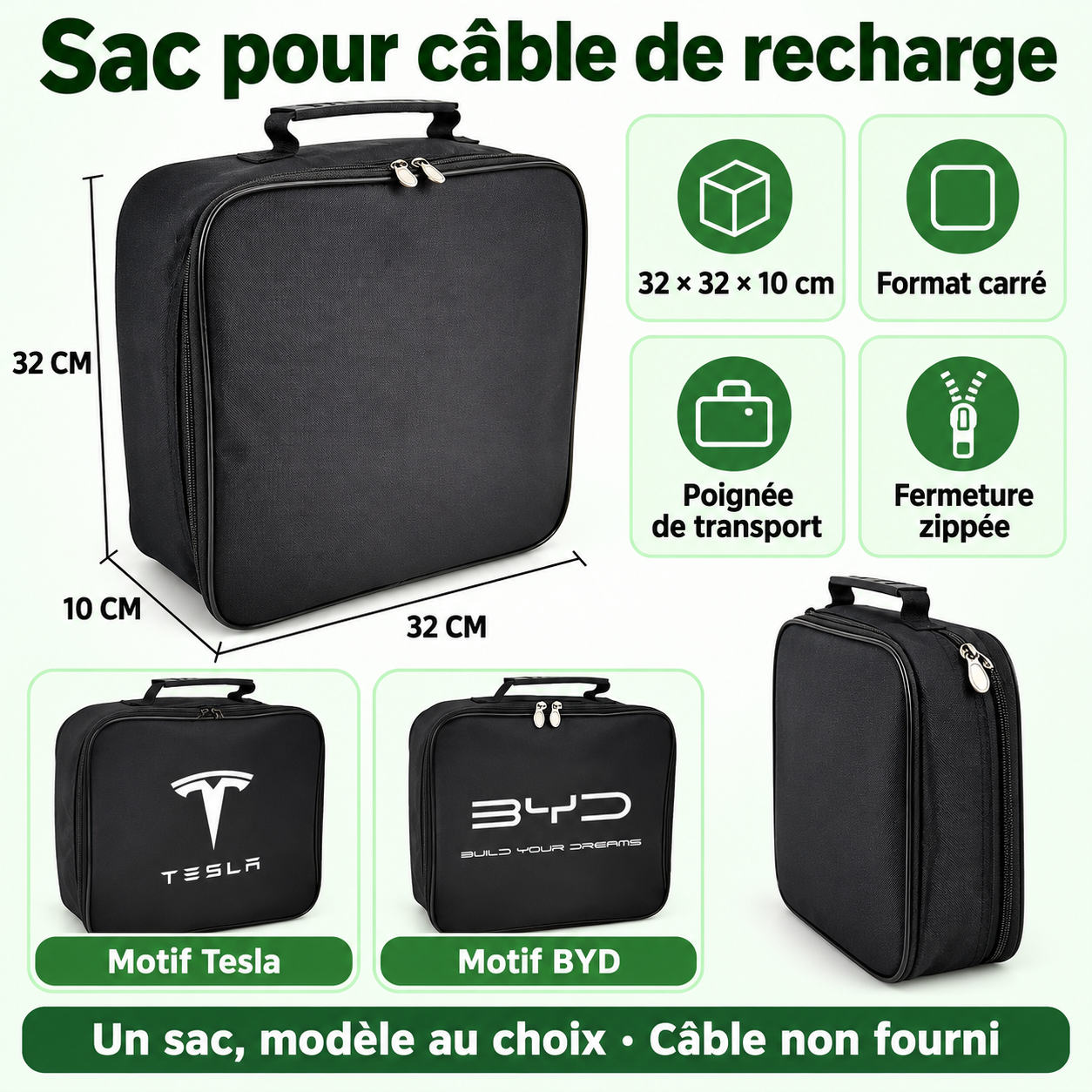 Sac de rangement 32 cm : dimensions et modèles en français