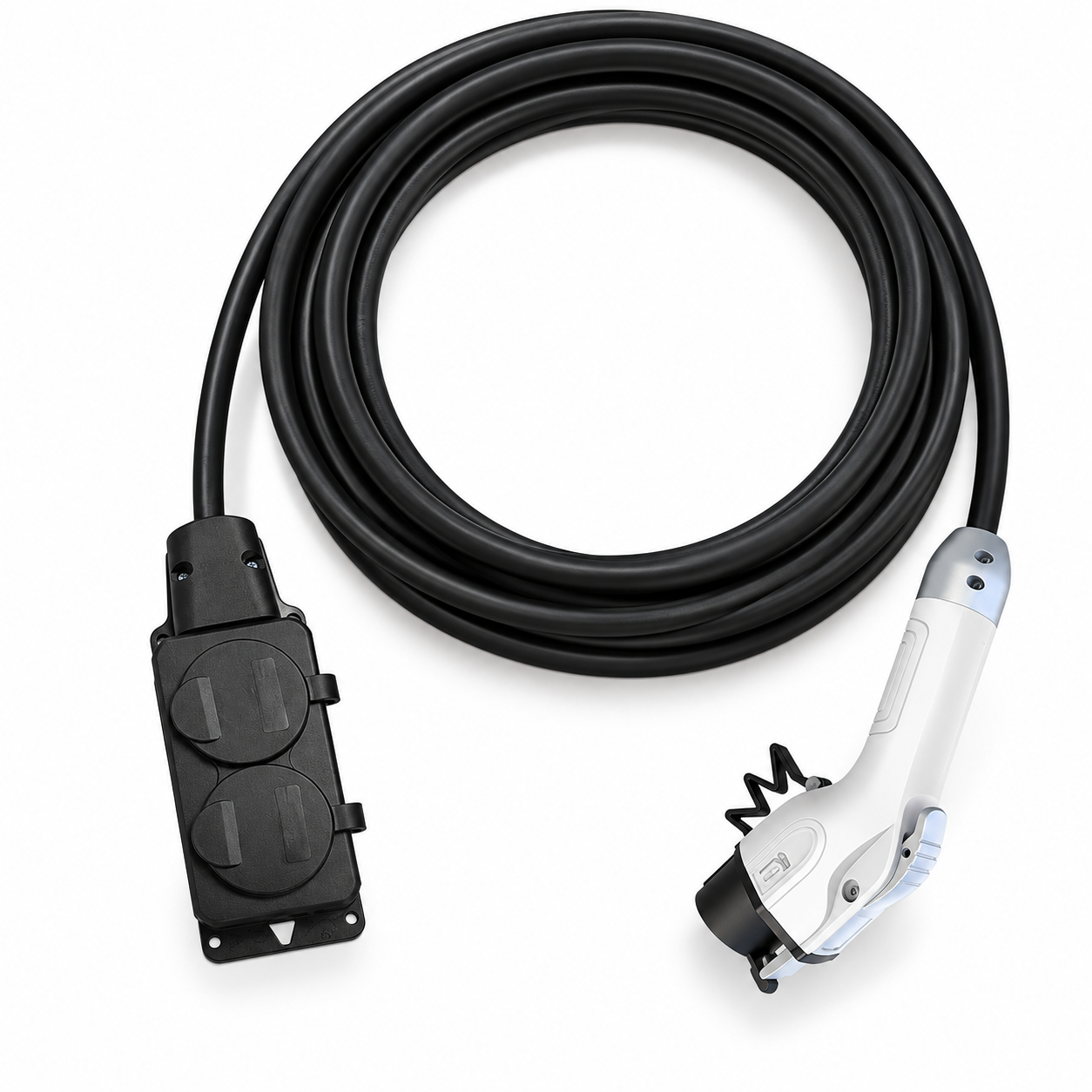 Câble V2L Type 1 blanc avec deux prises domestiques
