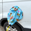 Housse bleue à motifs oursons