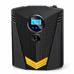 Gonfleur numérique noir 12 V avec chevrons jaunes