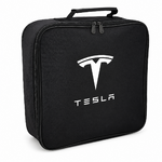 Sac noir carré avec motif Tesla