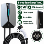 Borne Type 2 7 kW : vues et caractéristiques en français