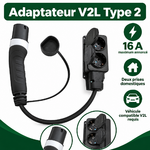 Détails de l’adaptateur V2L Type 2 et compatibilité à vérifier