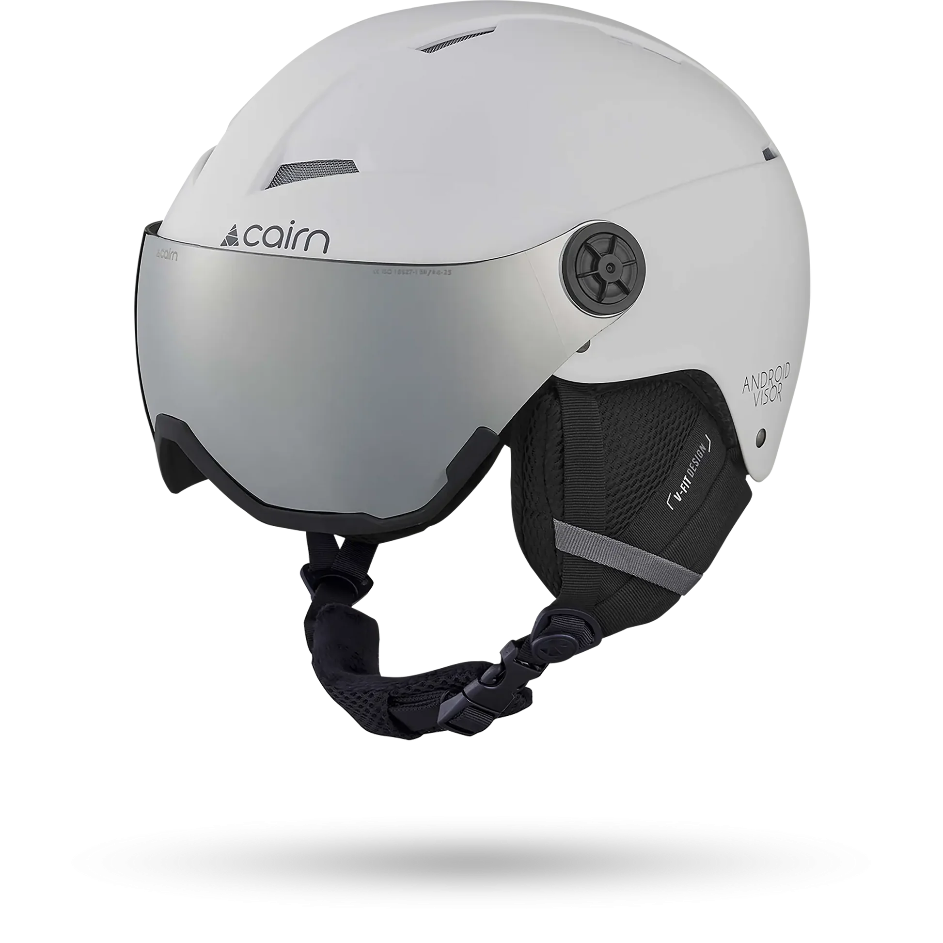 Casque de ski Cairn Android Visor Mat White Gray - photo 1