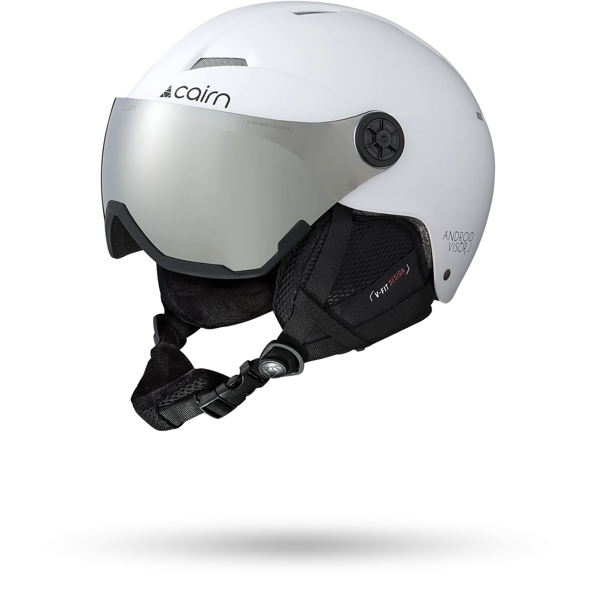 Casque de ski Cairn Junior Android Visor J Mat White - photo 1