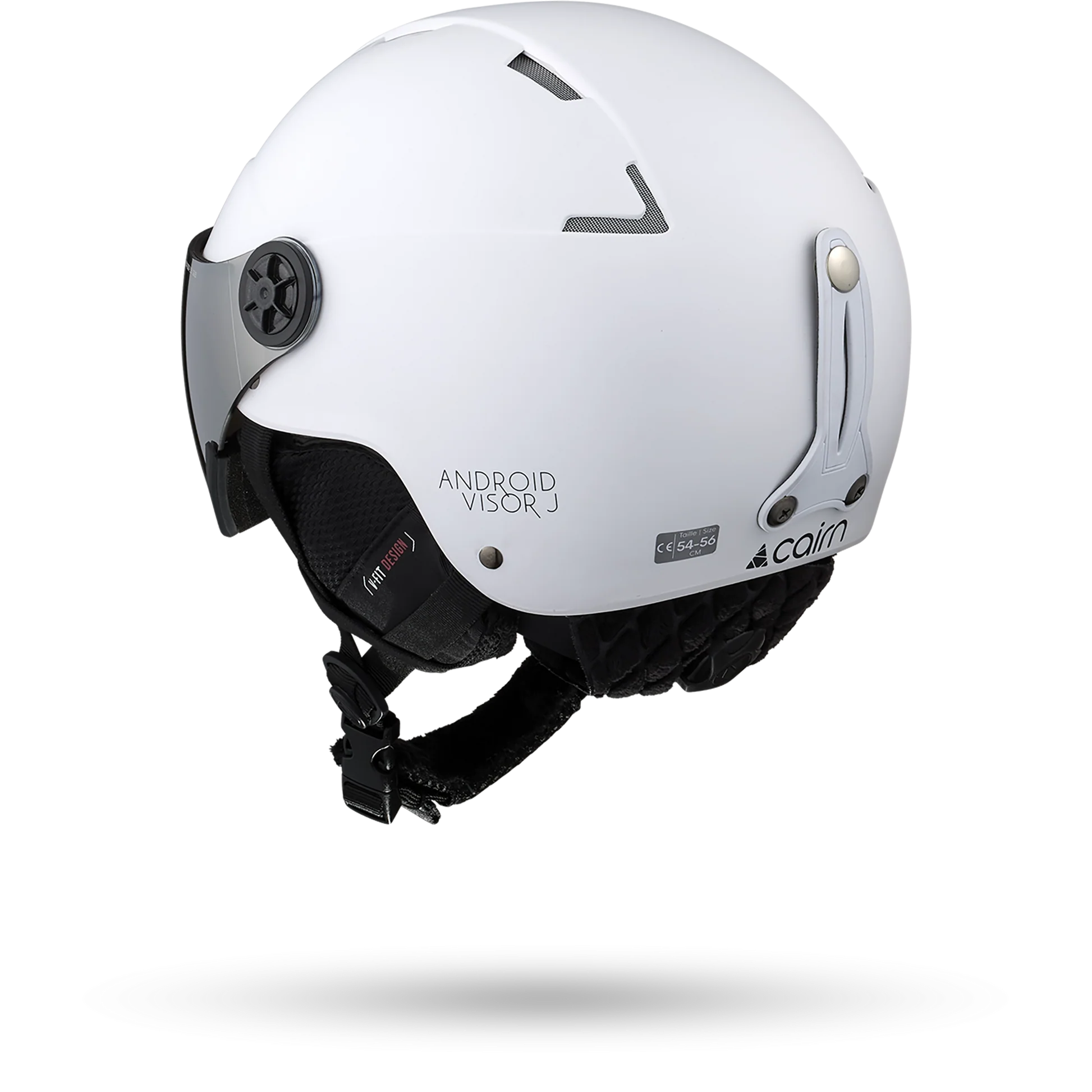 Casque de ski Cairn Junior Android Visor J Mat White - photo 2