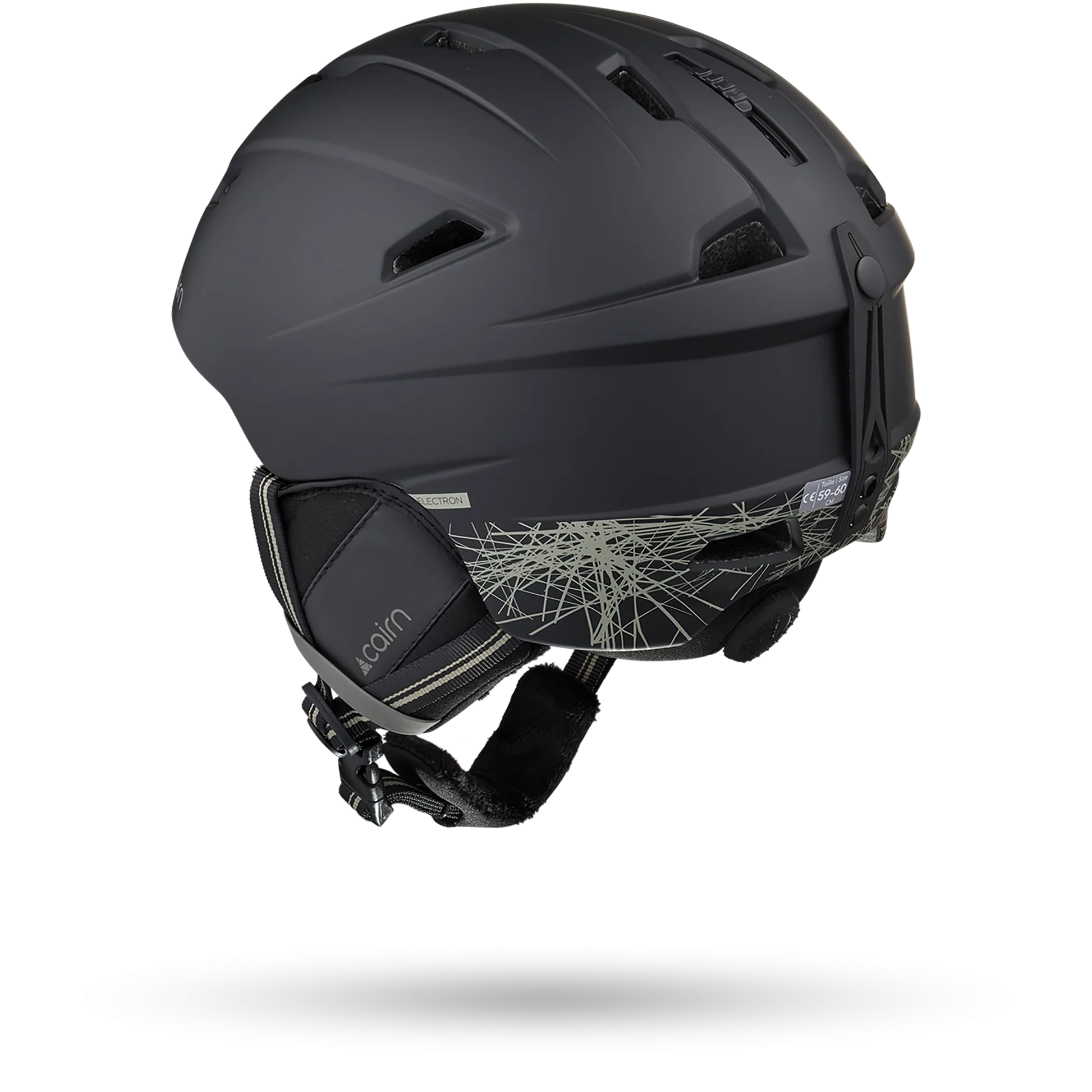 Casque de ski Cairn Electron Graphic Mat Black Khaki - photo 2