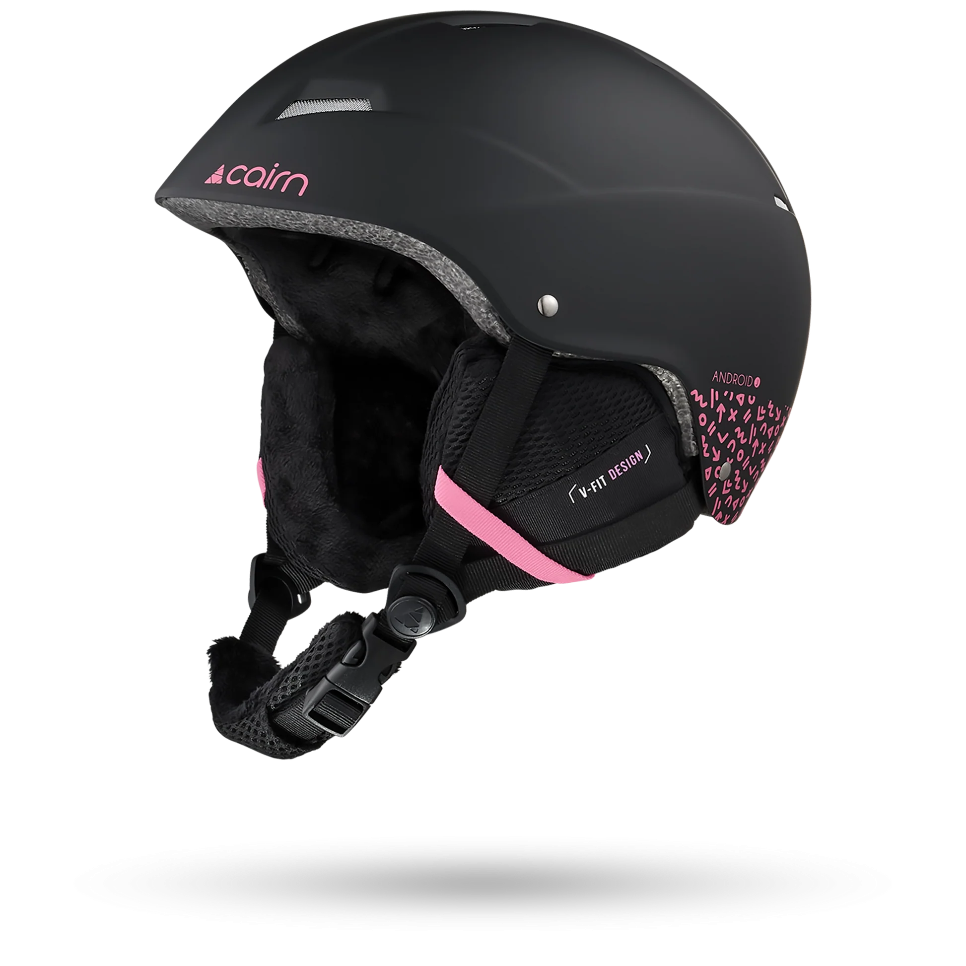 Casque de ski Cairn Junior Android Graphic J Mat Black Pink - photo 1