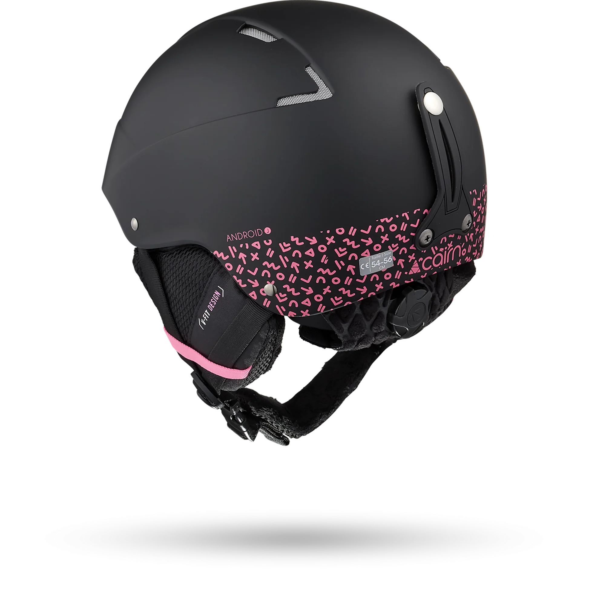 Casque de ski Cairn Junior Android Graphic J Mat Black Pink - photo 2