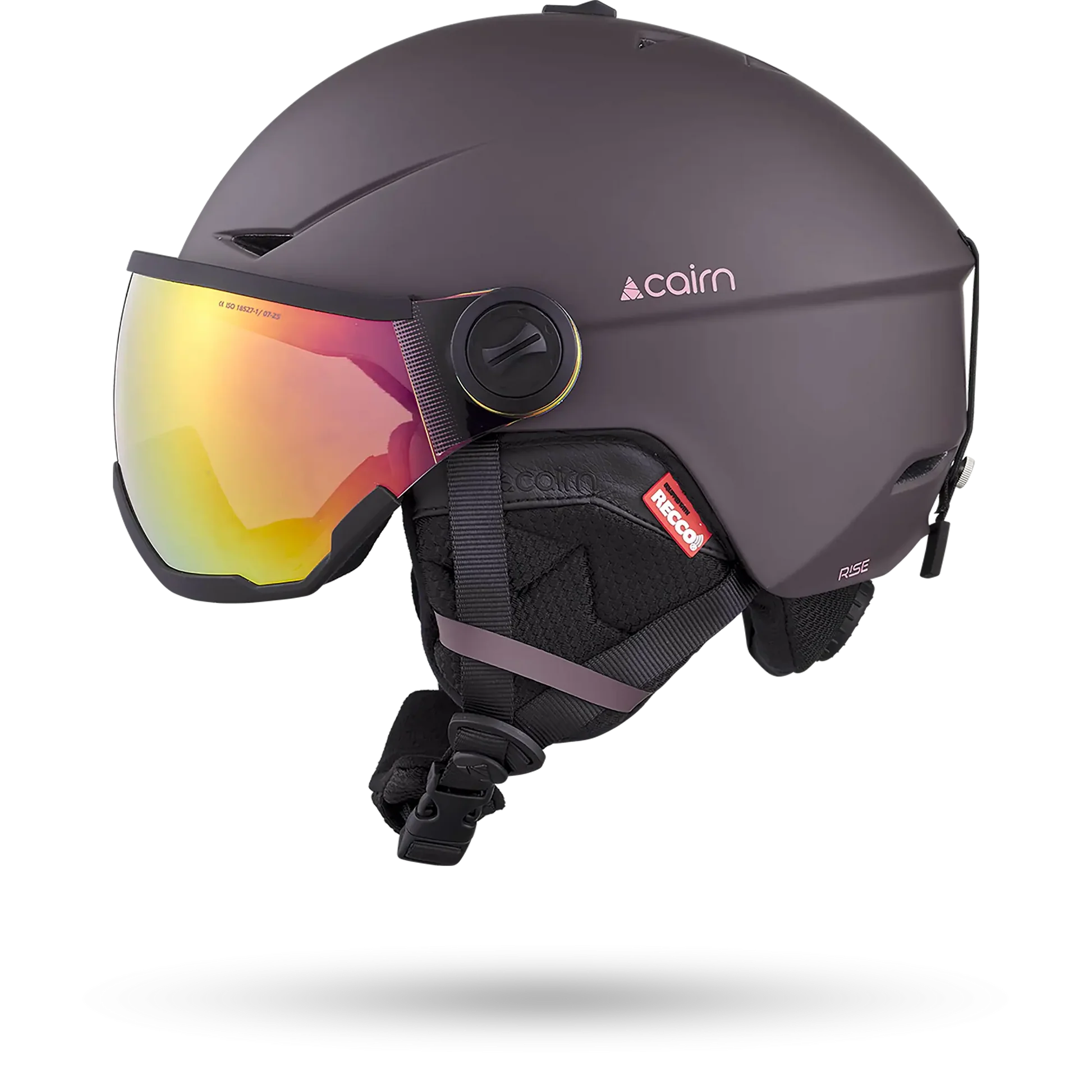 Casque de ski Cairn Rise II Visor Mat Prune - photo 2