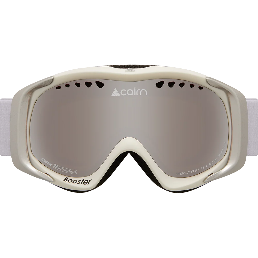 Masque de ski Cairn Junior Booster SPX3 Mat White Mat Silver - photo 2