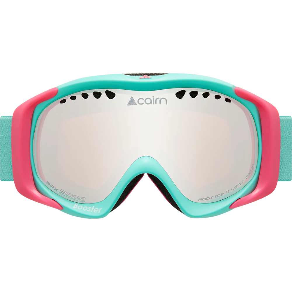 Masque de ski Cairn Junior Booster SPX3 Mat Turquoise Neon Pink - photo 2