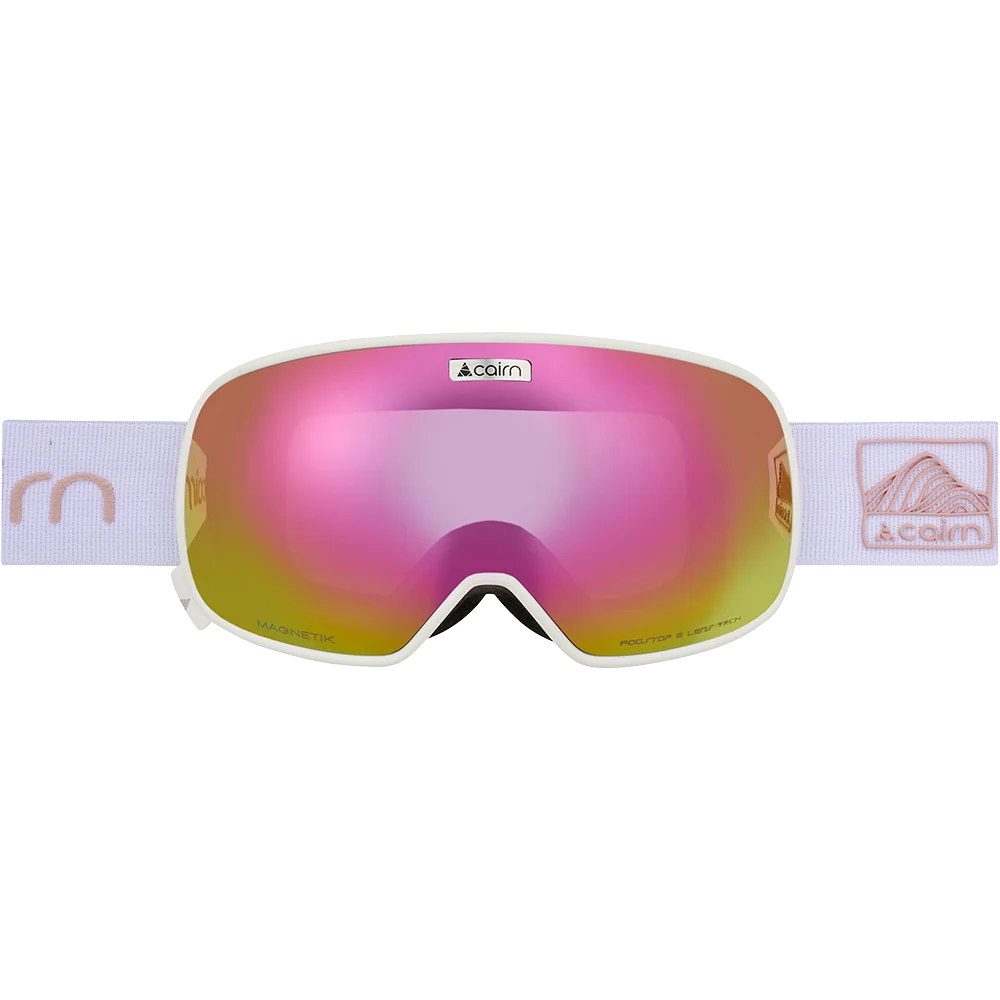 Masque de ski Cairn Magnetik SPX3 +1 Mat White Dust - photo 2