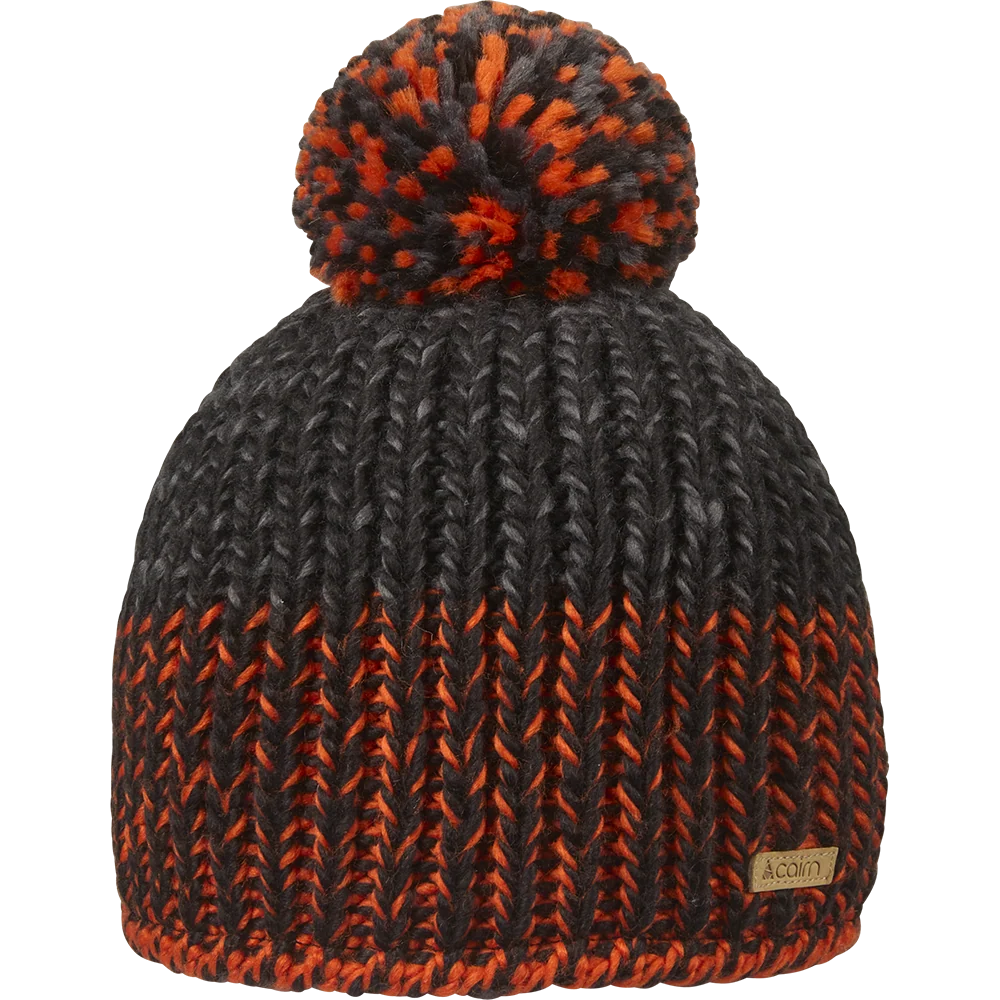 Bonnet à pompon Cairn Enfant Justin J Black Bright Red - photo 1