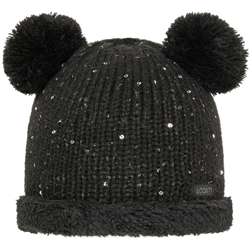 Bonnet à pompon Cairn Enfant Manon J Black - photo 1