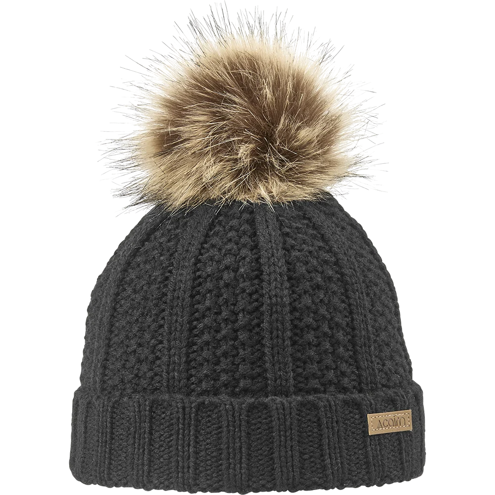 Bonnet à pompon Cairn Enfant Zoe J Black - photo 1