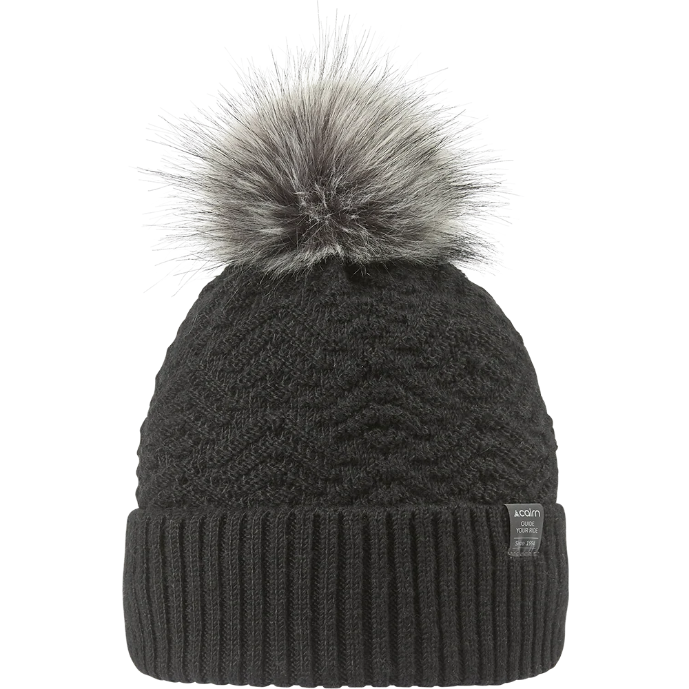 Bonnet à pompon Cairn Emma Black - photo 1