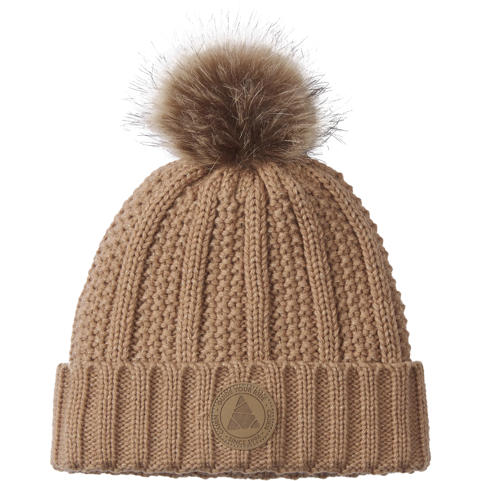 Bonnet à pompon Cairn Zoe Praline Lurex - photo 1