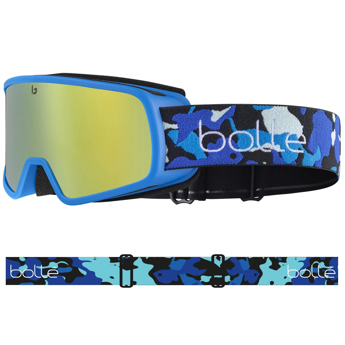 Masque de ski Bollé Nevada Jr Blue Camo Matte BG050012 vue 2