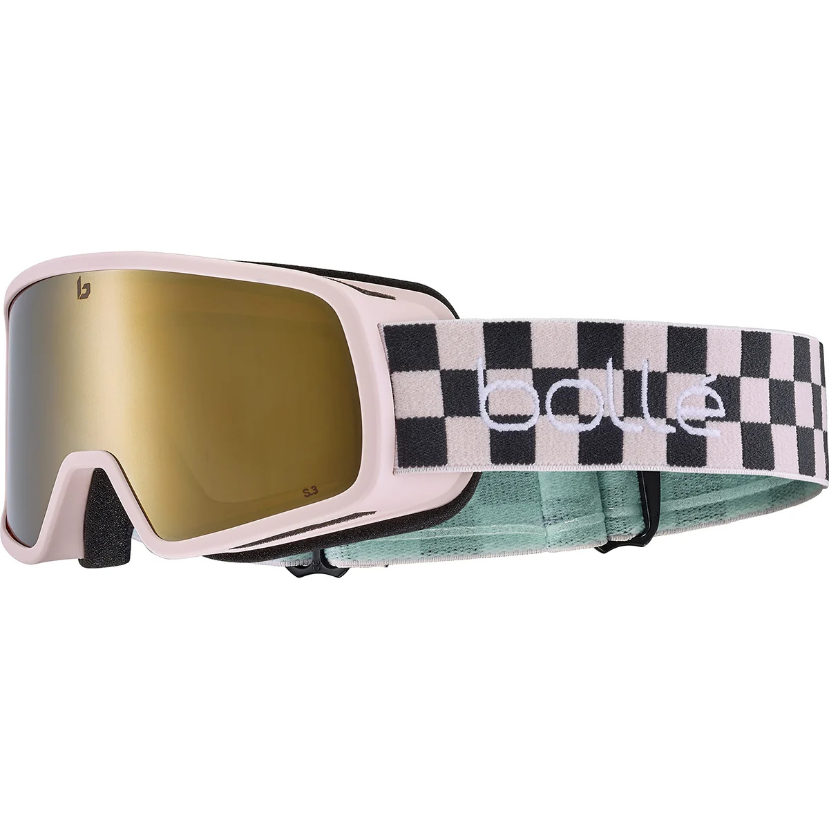 Masque de ski Bollé Nevada Jr Pink Checkerboard Matte BG050014