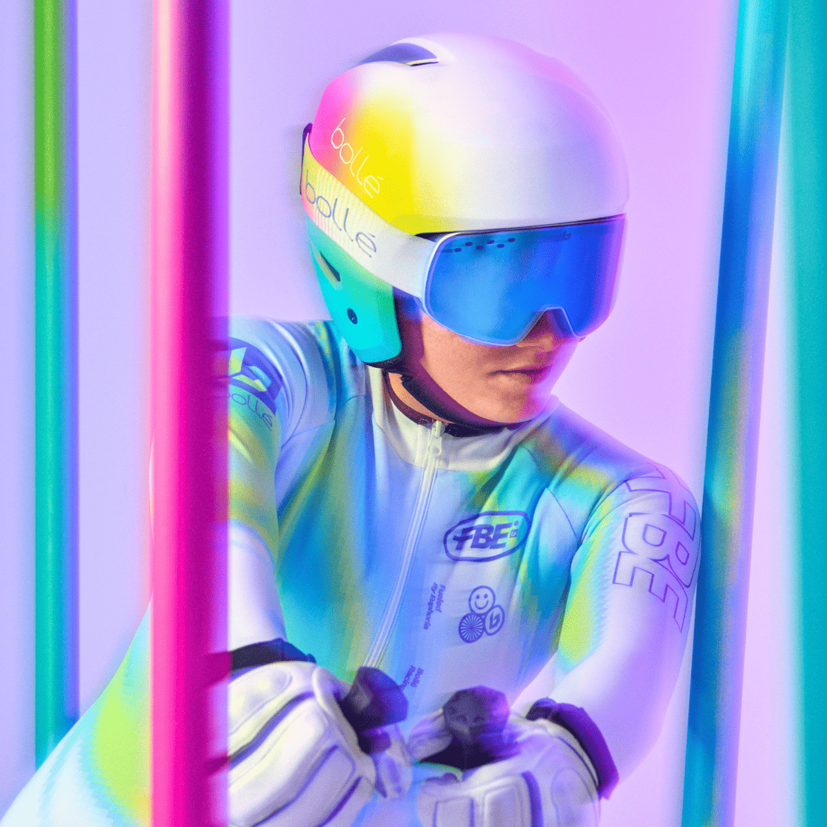 Masque de ski Bollé Nevada Small Chromatic Surge Matte BG395020 vue 2