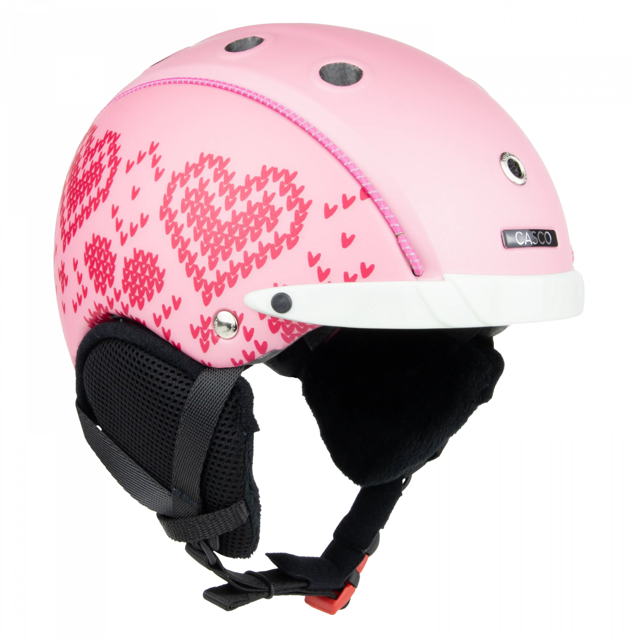 Casque de ski enfant Casco Mini Pro 2 Cardigan pink