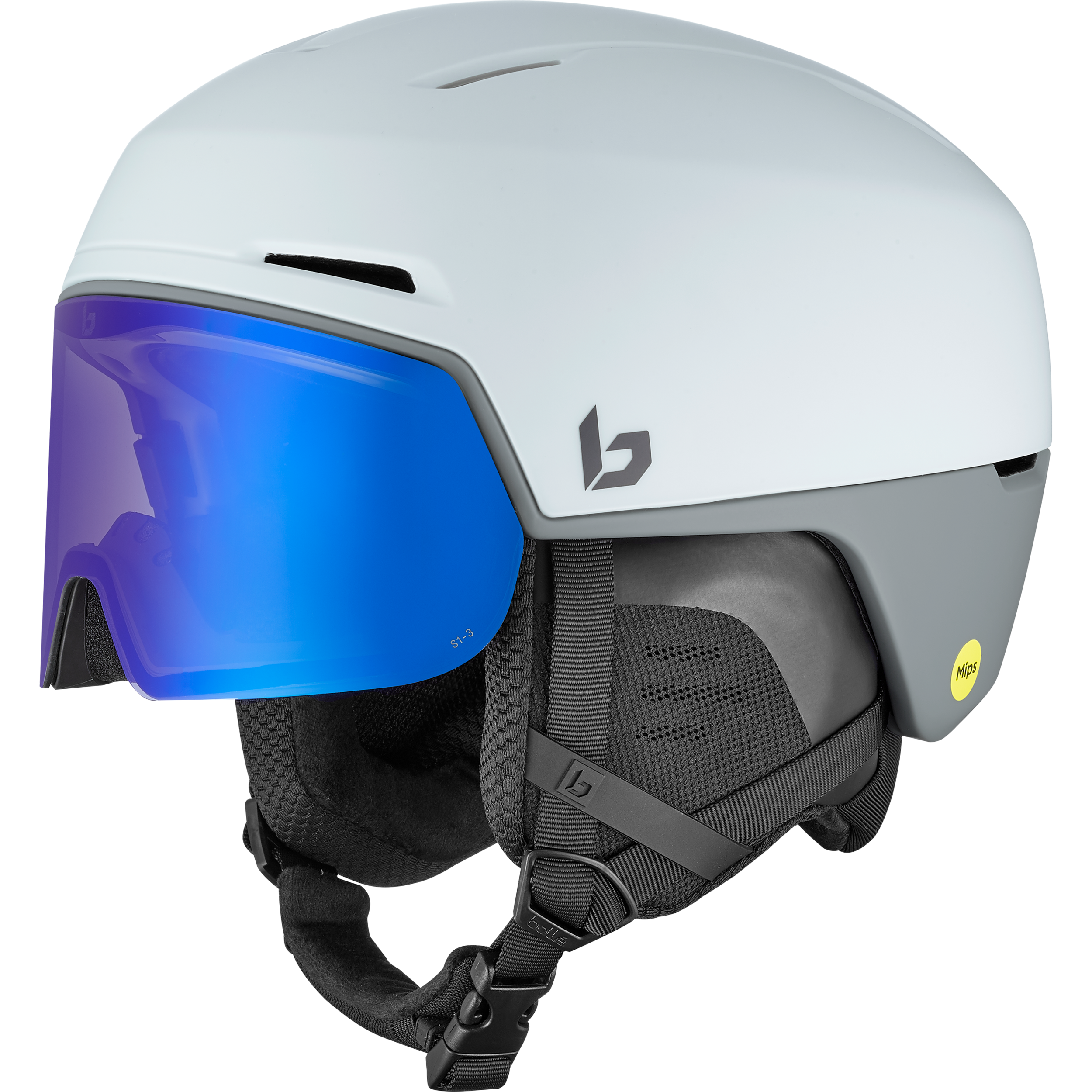 Casque de ski Bollé X-Fusion Mips Grey Matte visière Photochromic Blue Cat.1 à 3