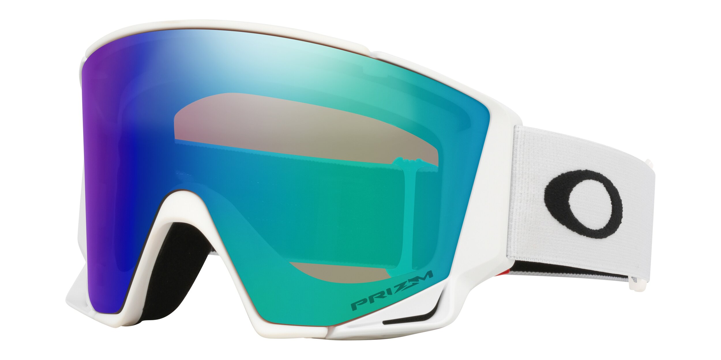 Masque de ski Oakley Flow Scape L Blanc mat Prizm Snow Argon Iridium