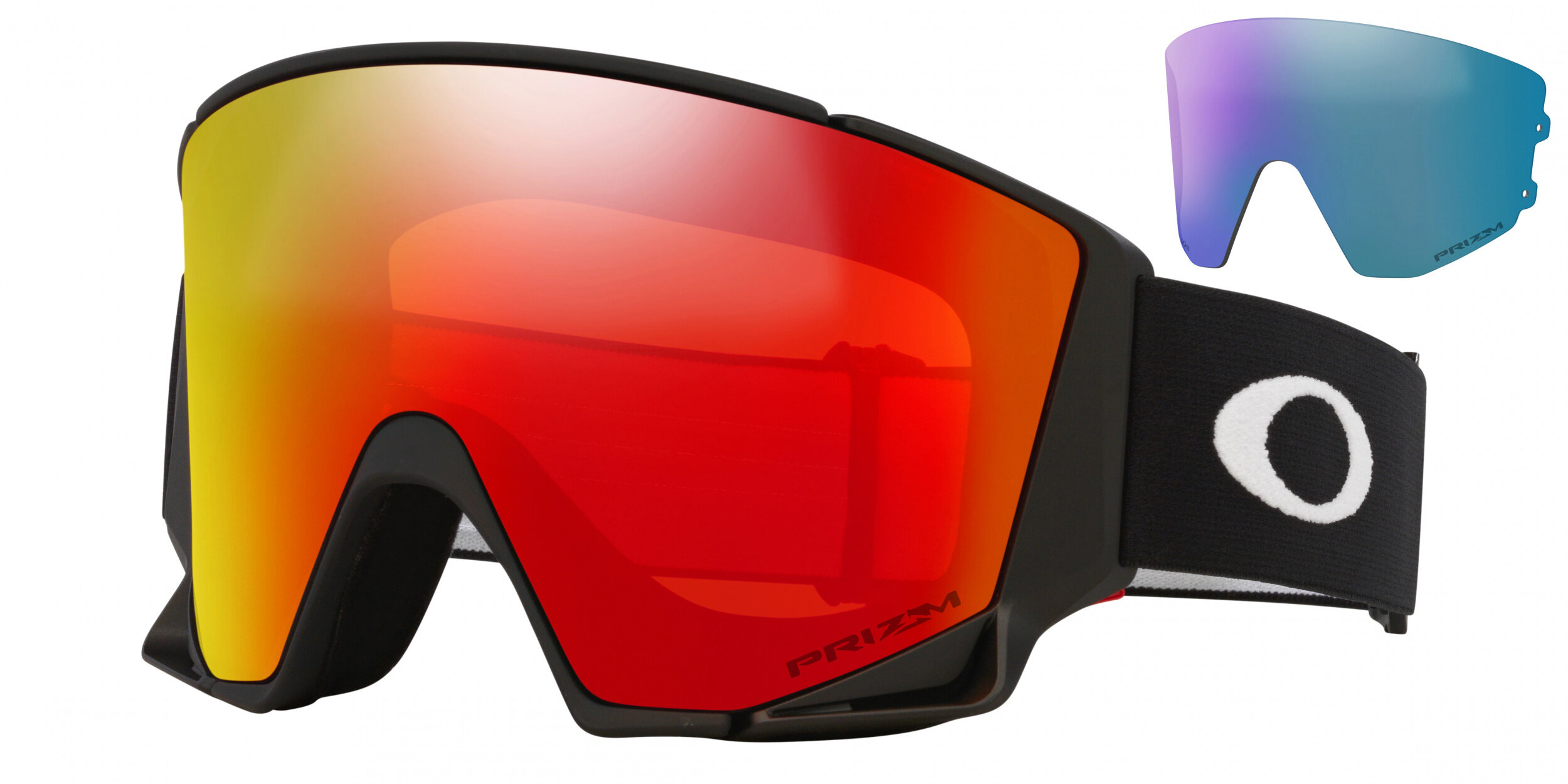 Masque de ski Oakley Flow Scape L Noir mat Prizm Snow Torch Iridium