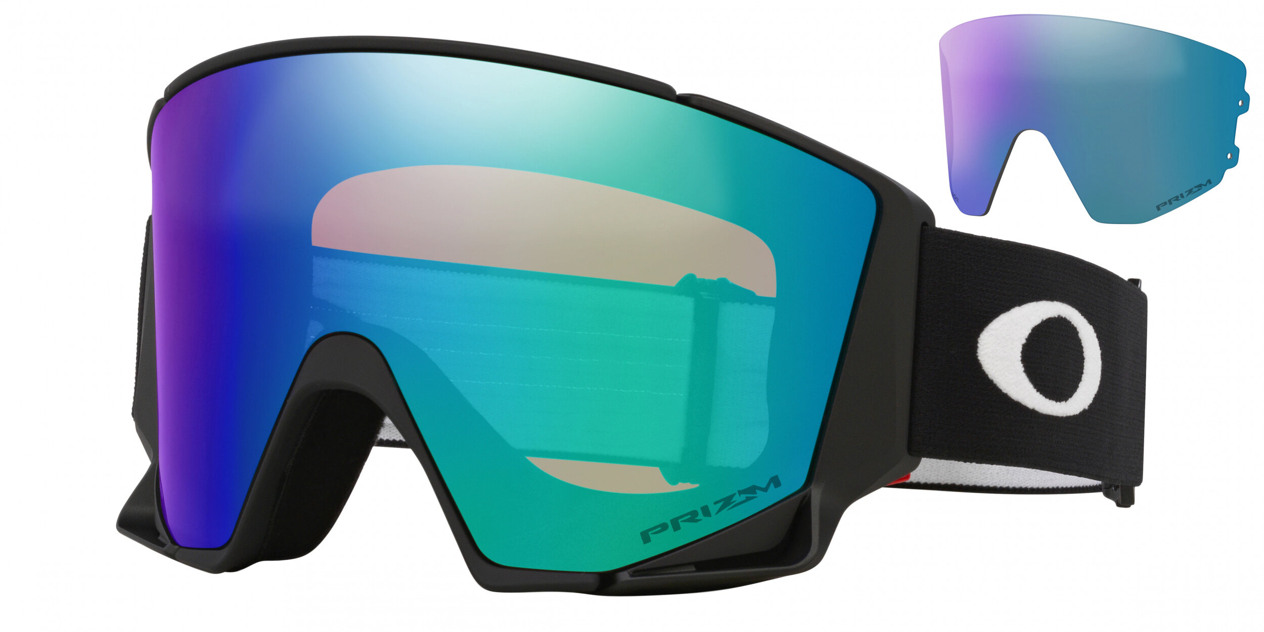 Masque de ski Oakley Flow Scape L Noir mat Prizm Snow Argon Iridium