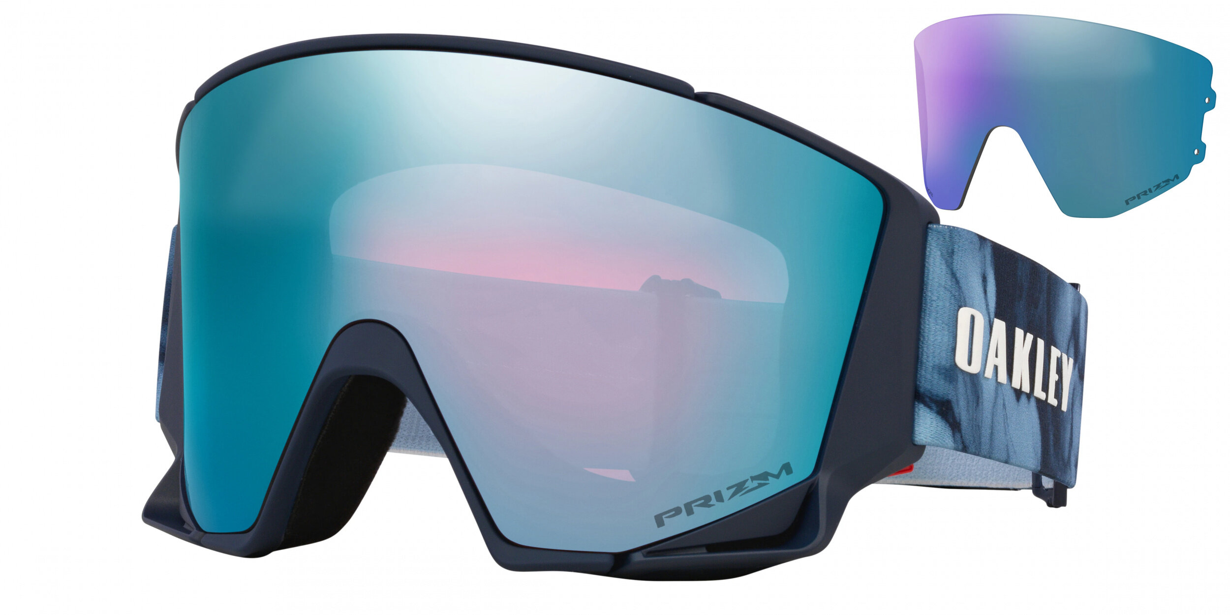Masque de ski Oakley Flow Scape L Signature Aleksander Kilde Prizm Snow Saphir Iridium