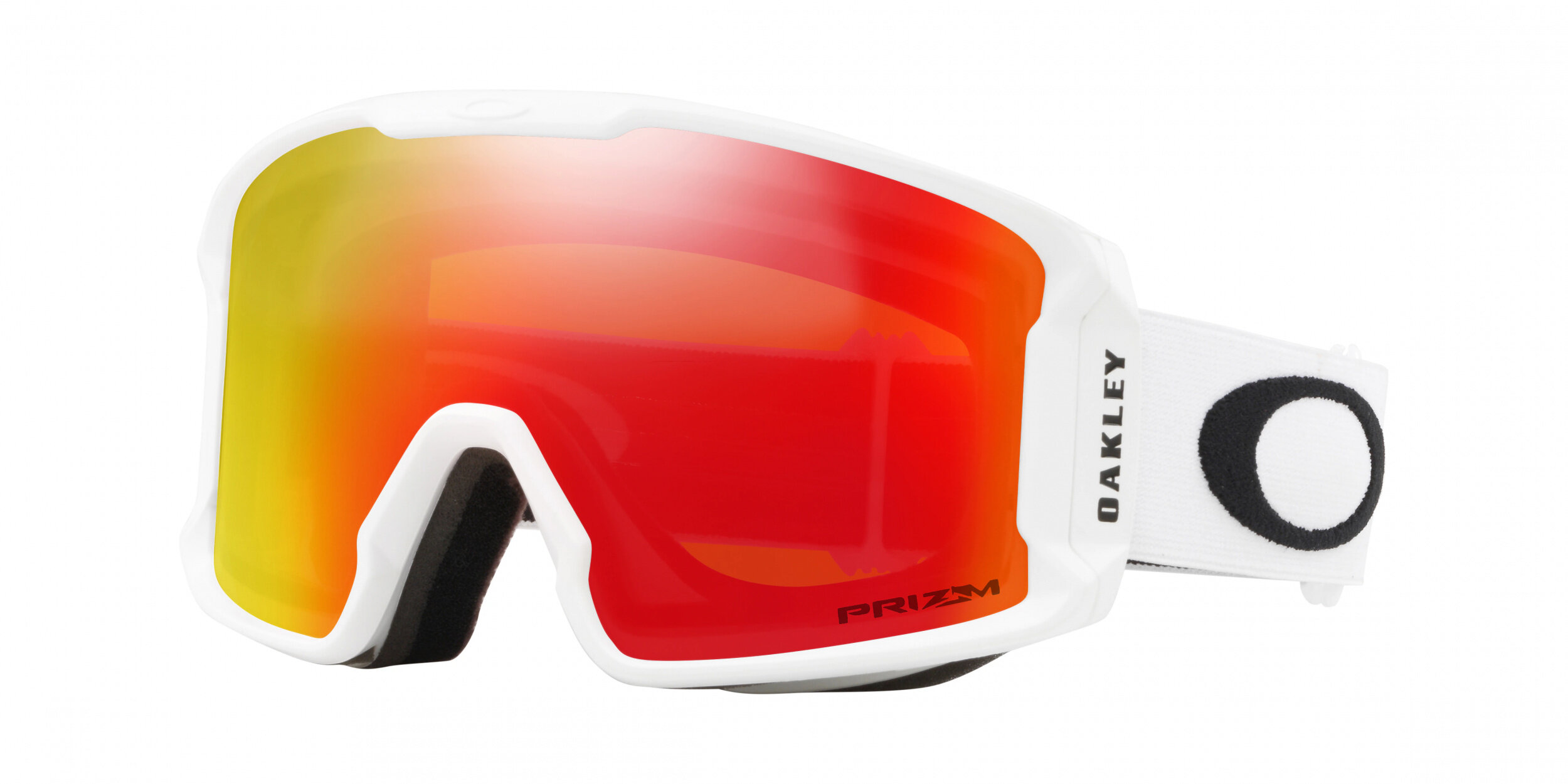 Masque de ski Oakley Line Miner M Blanc mat Prizm Snow Torch Iridium