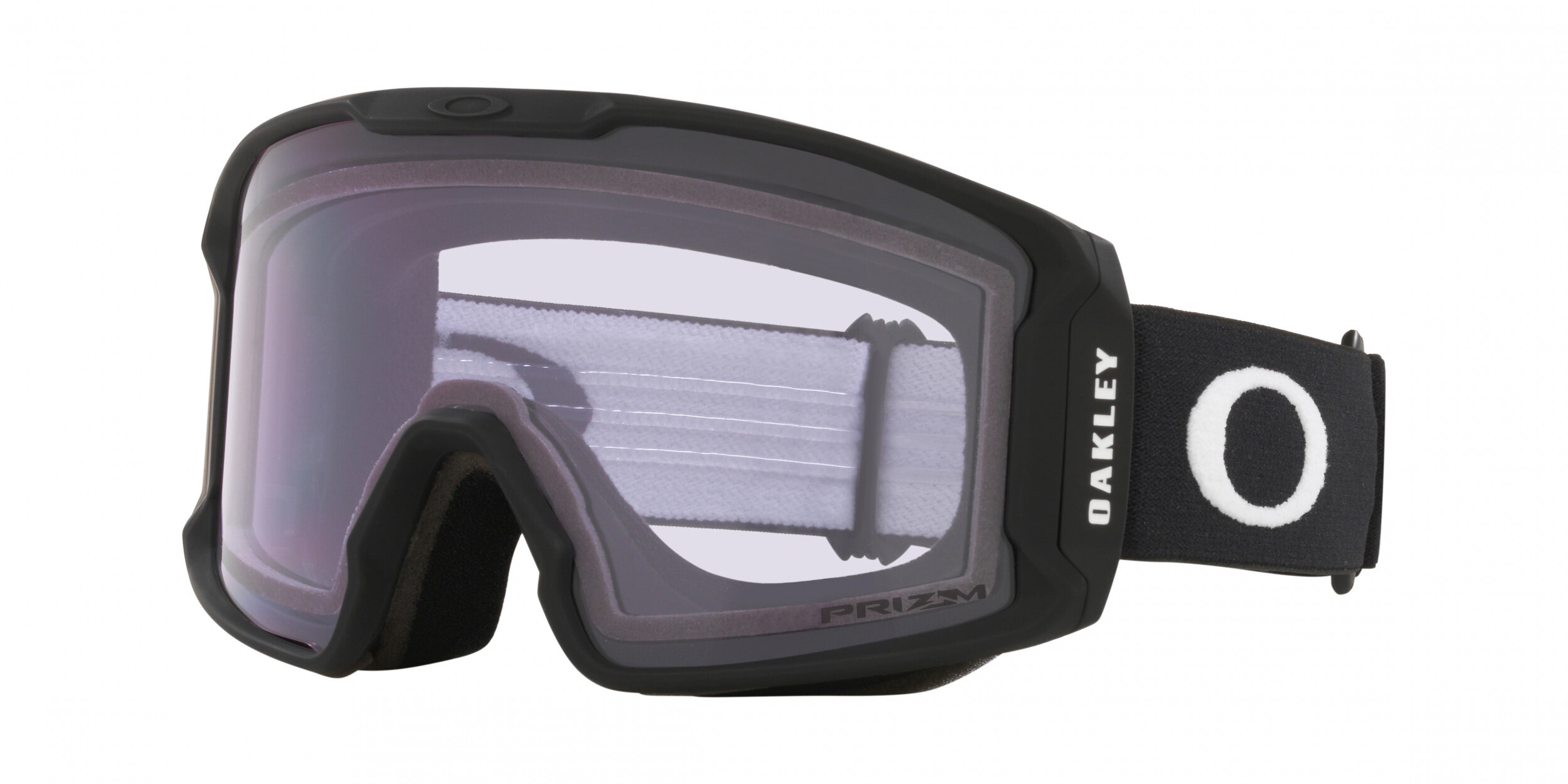Masque de ski Oakley Line Miner M Noir mat Prizm Snow Incolore