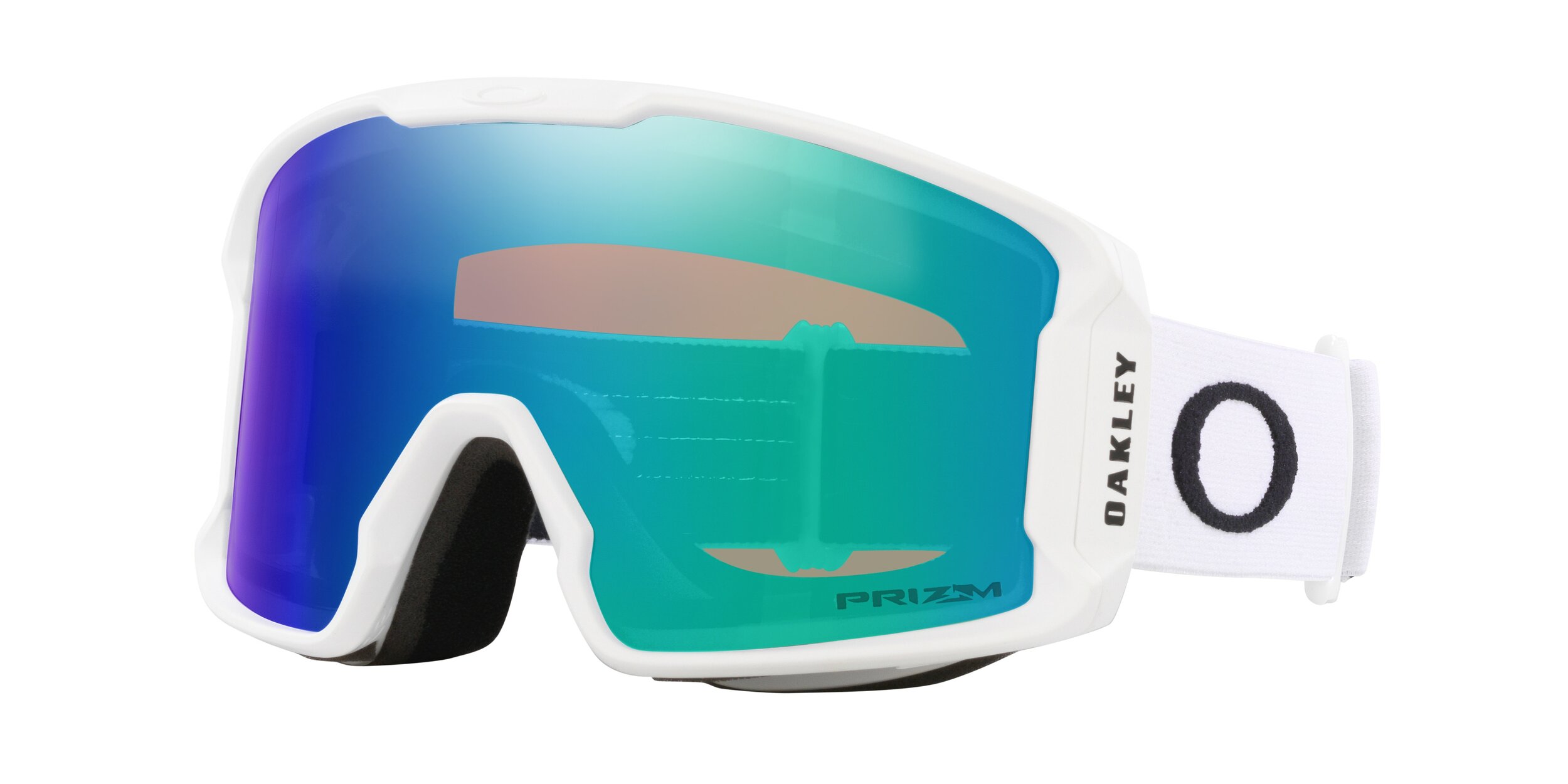 Masque de ski Oakley Line Miner M Blanc mat Prizm Snow Argon Iridium