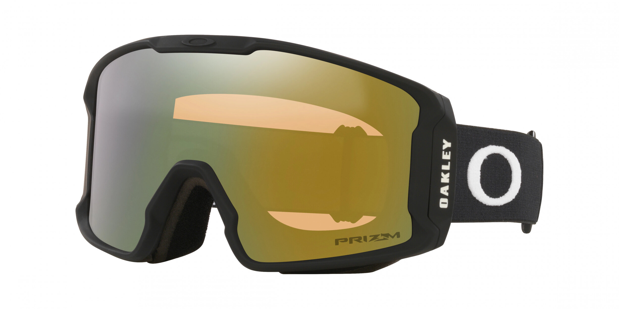 Masque de ski Oakley Line Miner M Noir mat Prizm Sauge Or Iridium