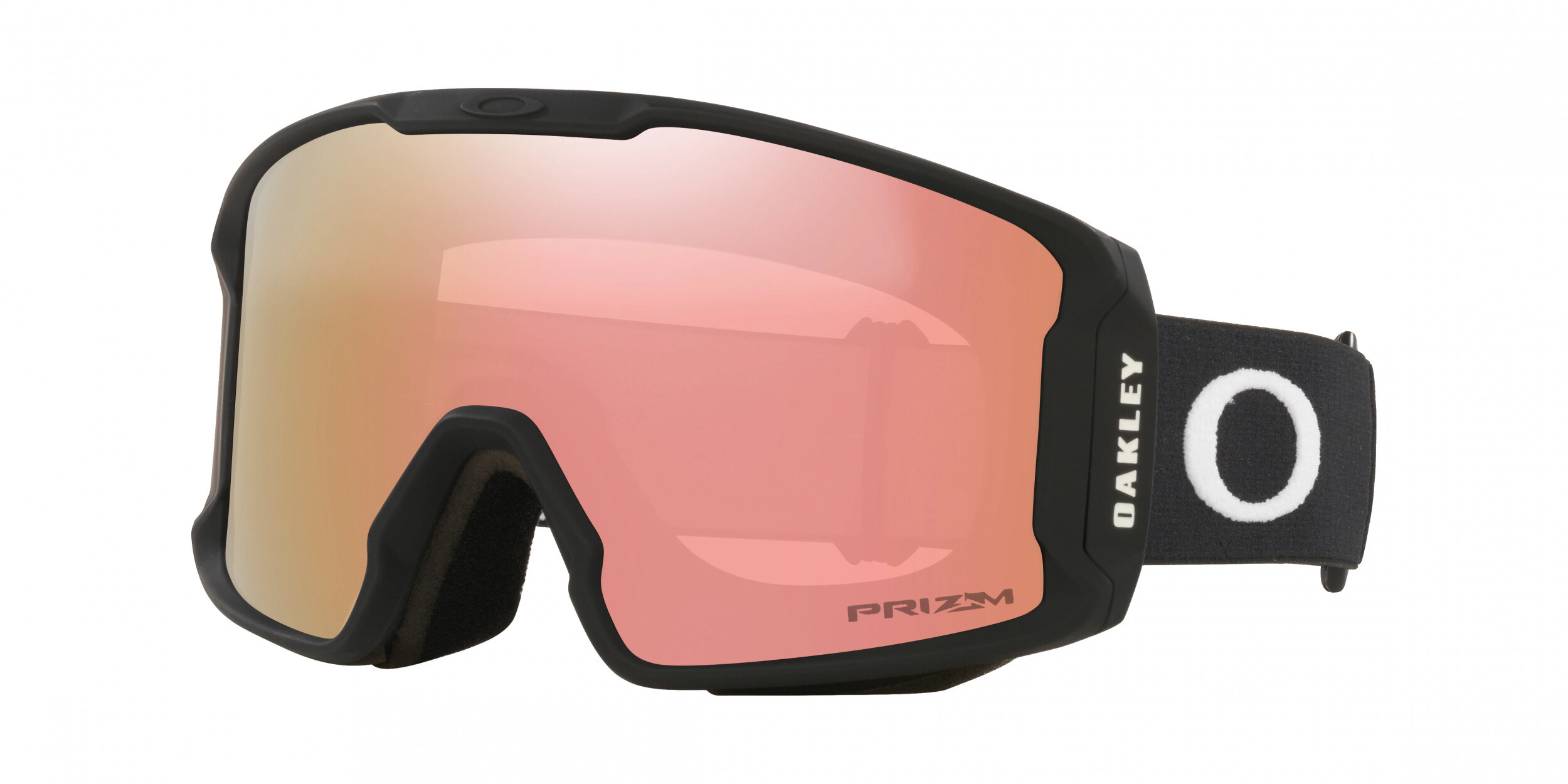 Masque de ski Oakley Line Miner M Noir mat Prizm Rose Gold Iridium