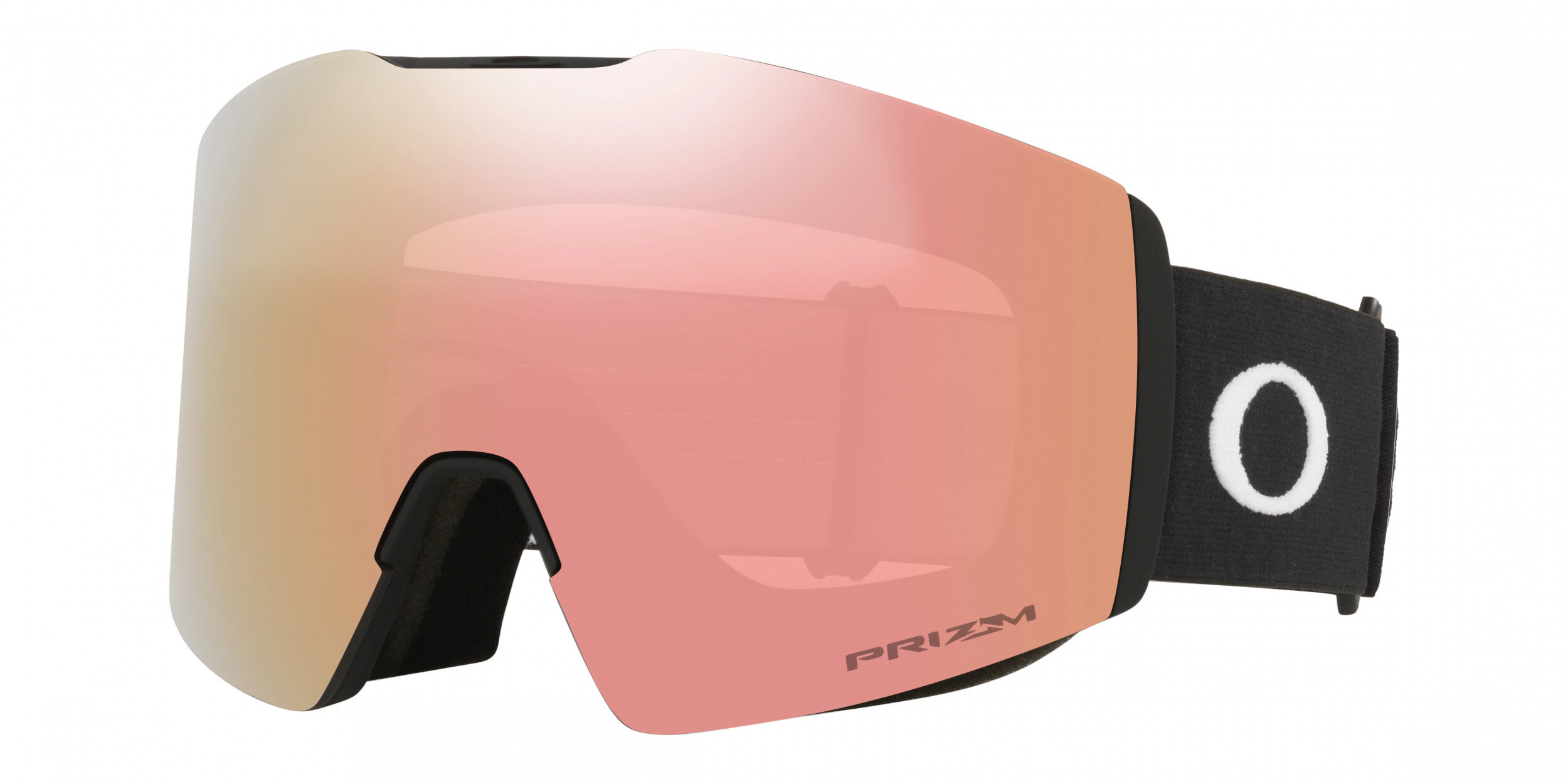 Masque de ski Oakley Fall Line L Noir mat Prizm Rose Gold Iridium